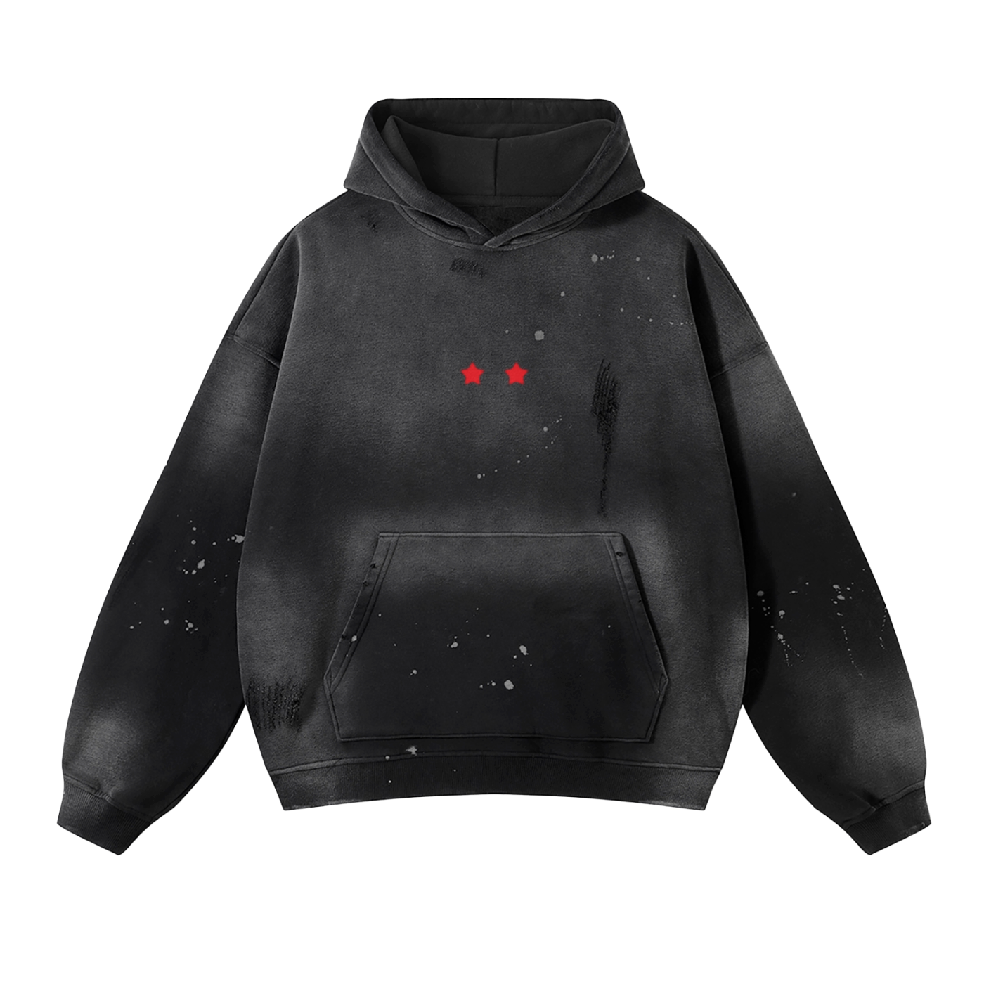 Vintage Wash Frayed VYXN Studios Kawaii Hoodie (Sweat Core)